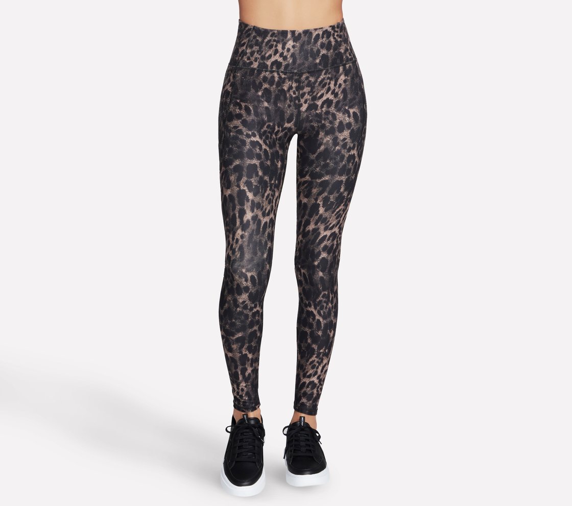 SKECHERS DIAMOND BRUSHED CHEETAH HW FL LEGGING, NATURAL/TAUPE