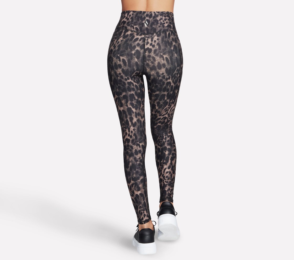 SKECHERS DIAMOND BRUSHED CHEETAH HW FL LEGGING, NATURAL/TAUPE