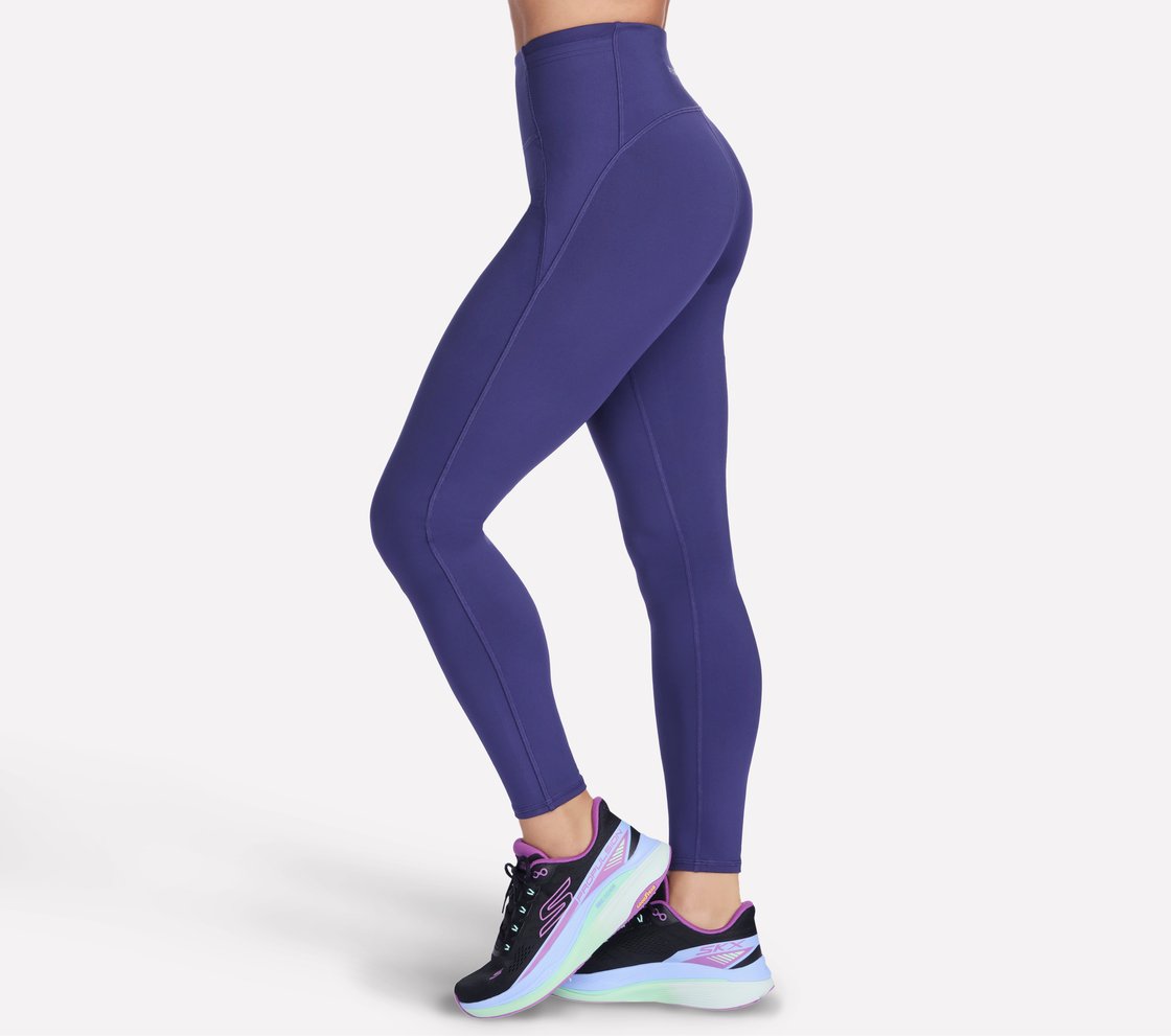 SKECHERS ENDURANCE SEAMLESS LEGGING, NAVY/PURPLE