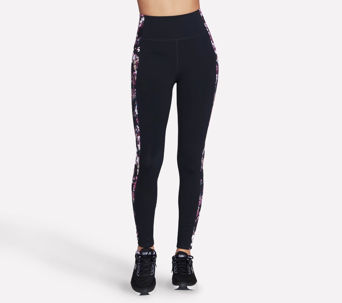 MISTY FLORAL HW FL LEGGING, BLACK/MAUVE Apparel Lateral View
