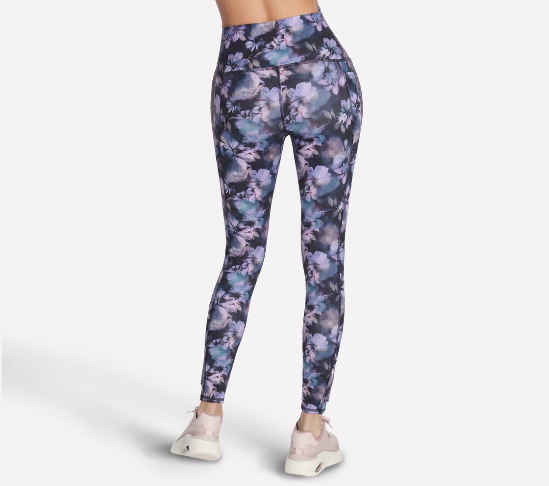 GOWALK PRINTED FL HW LEGGING, Purple Apparel Top View