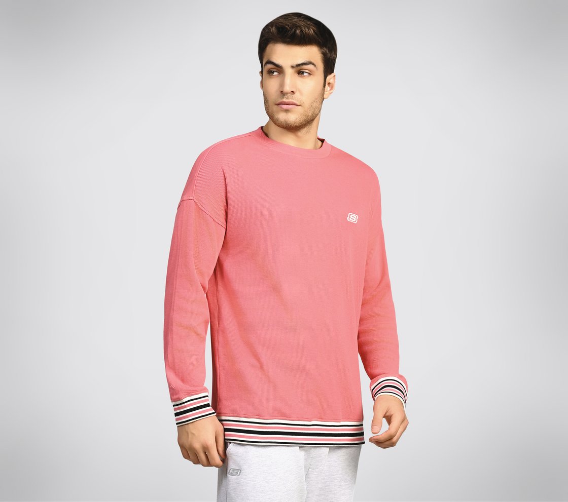 AD BOXY TEE, PINK/MULTI Apparel Top View