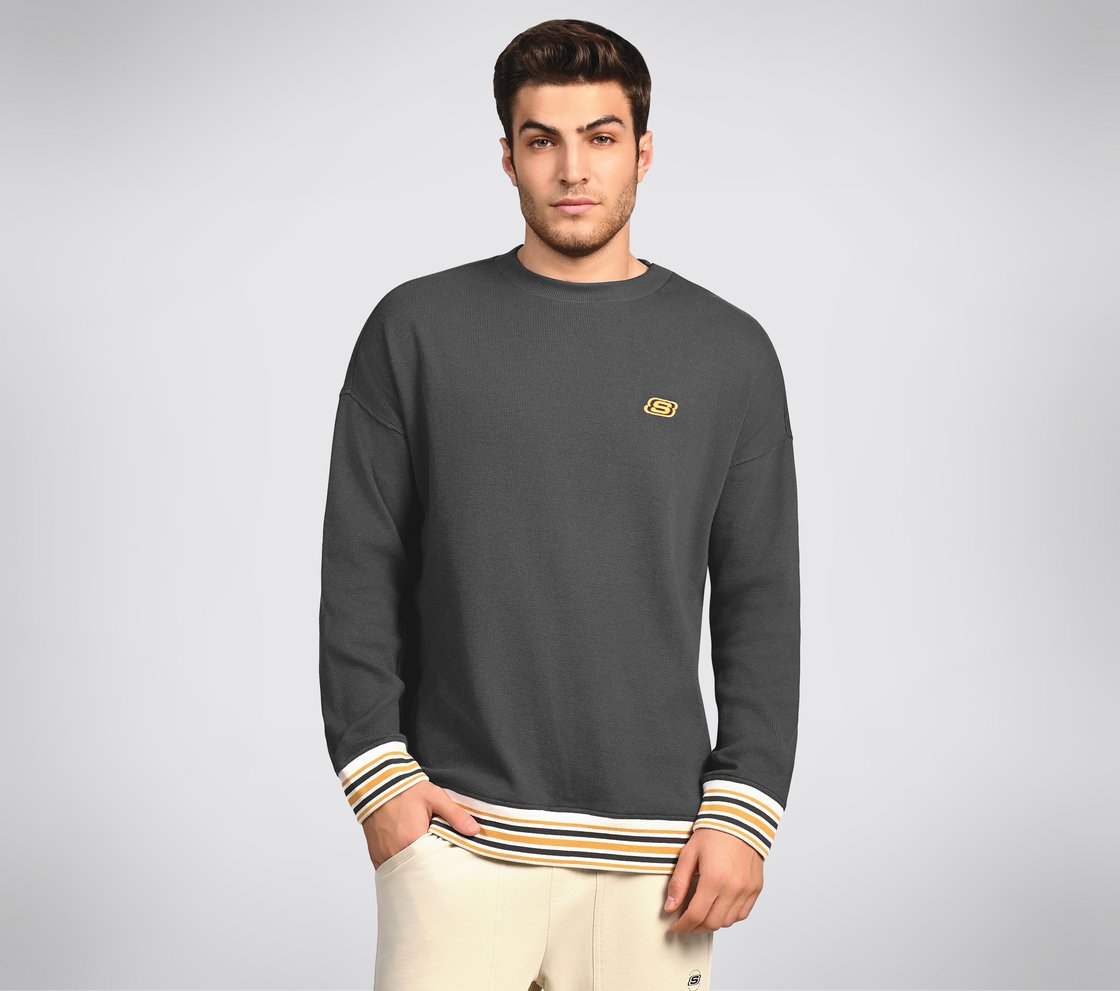 AD BOXY TEE, WHITE/SAPPHIRE Apparel Lateral View