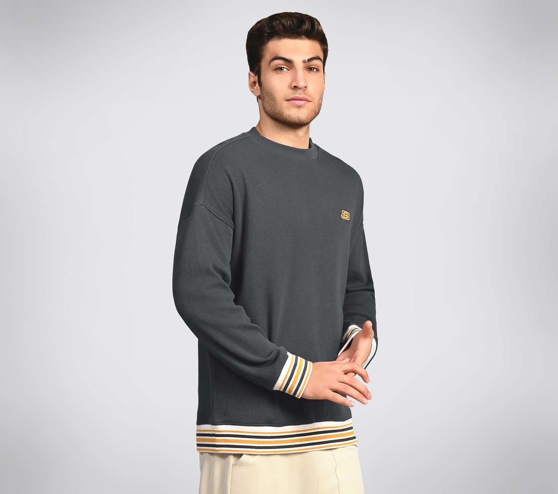 AD BOXY TEE, WHITE/SAPPHIRE Apparel Bottom View