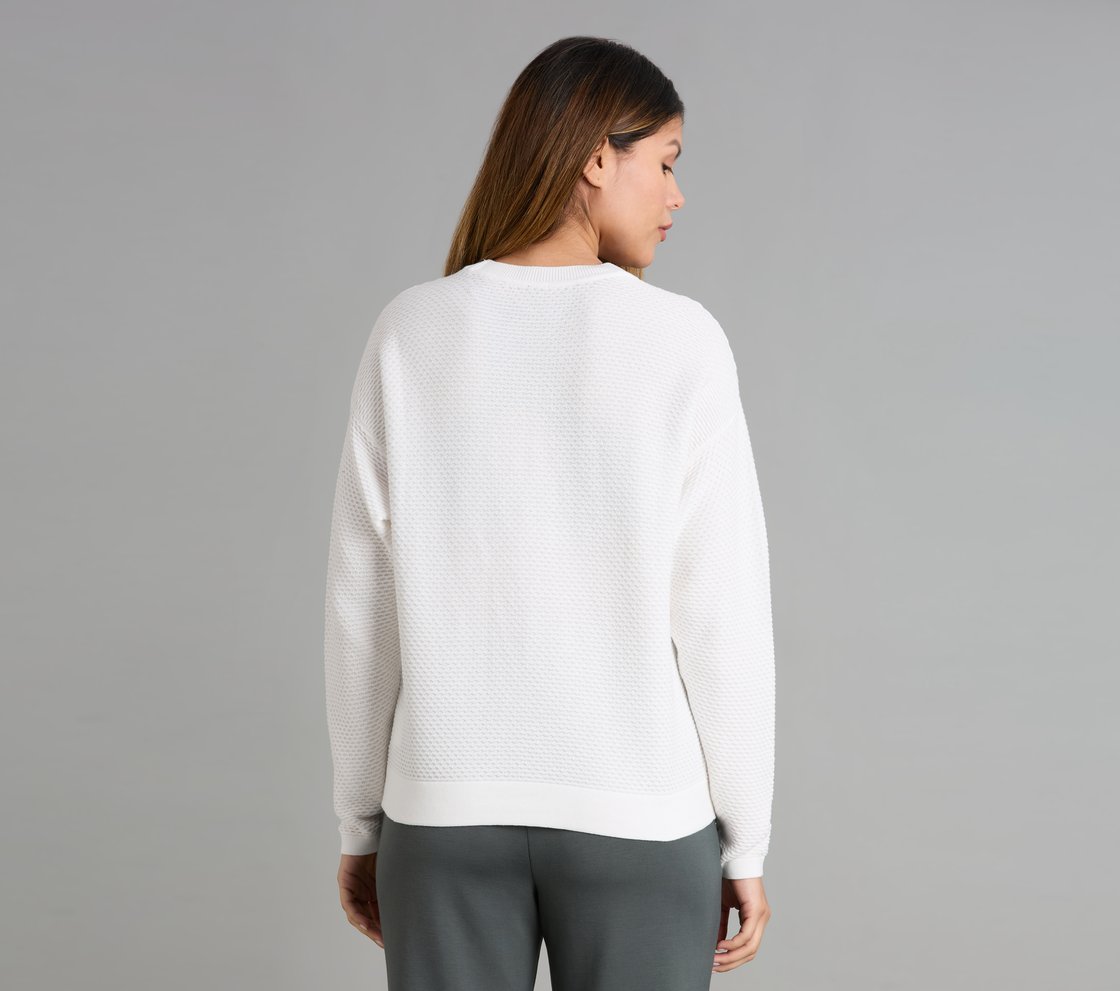 FLATKNIT FULL SLEEVE TEE, WHITE