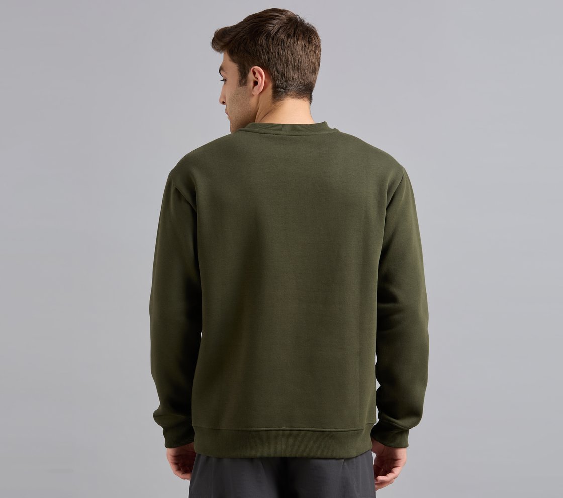 FRONT LINEAR BRANDING SWEATSHIRT,  Apparel Left View