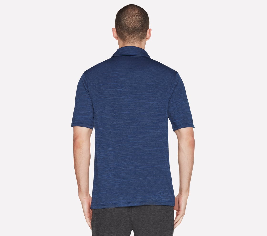 ON THE ROAD POLO, BLUE/LIGHT BLUE Apparel Top View