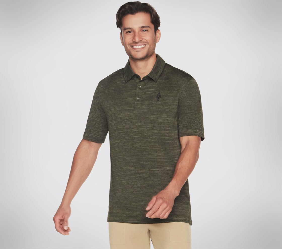 ON THE ROAD POLO, OOLIVE Apparel Left View