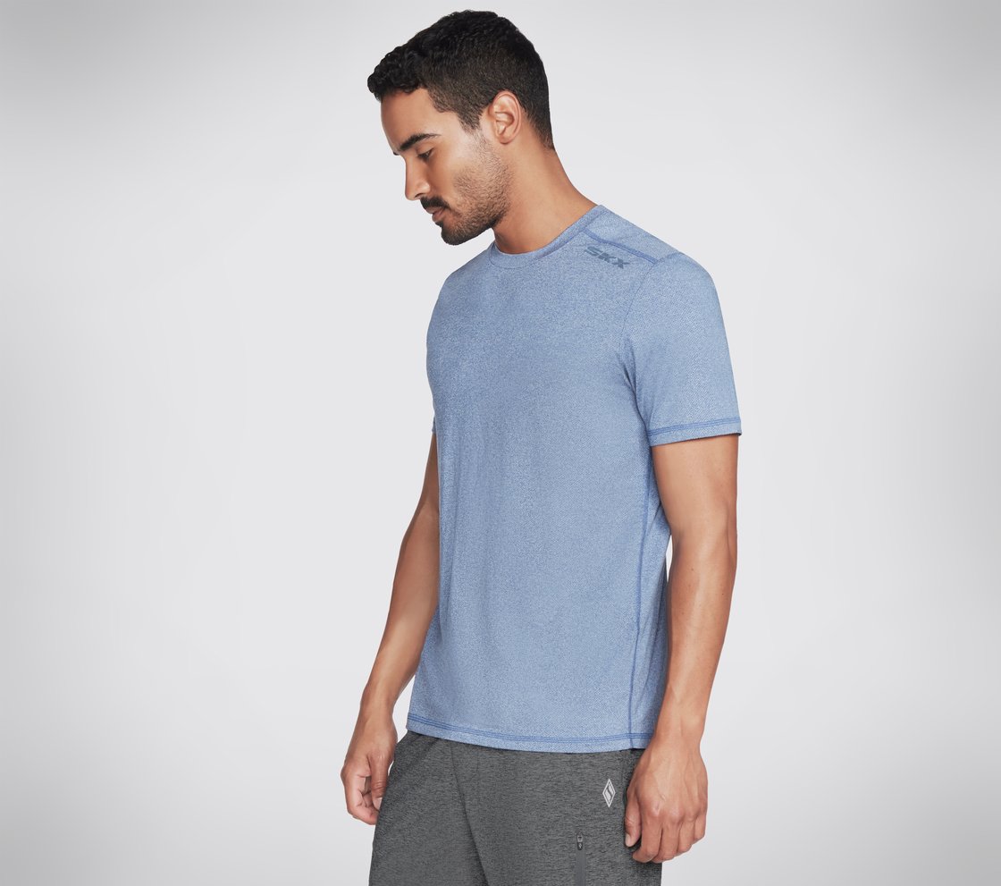 SKECH-AIR T-SHIRT, BLUE/WHITE Apparel Bottom View