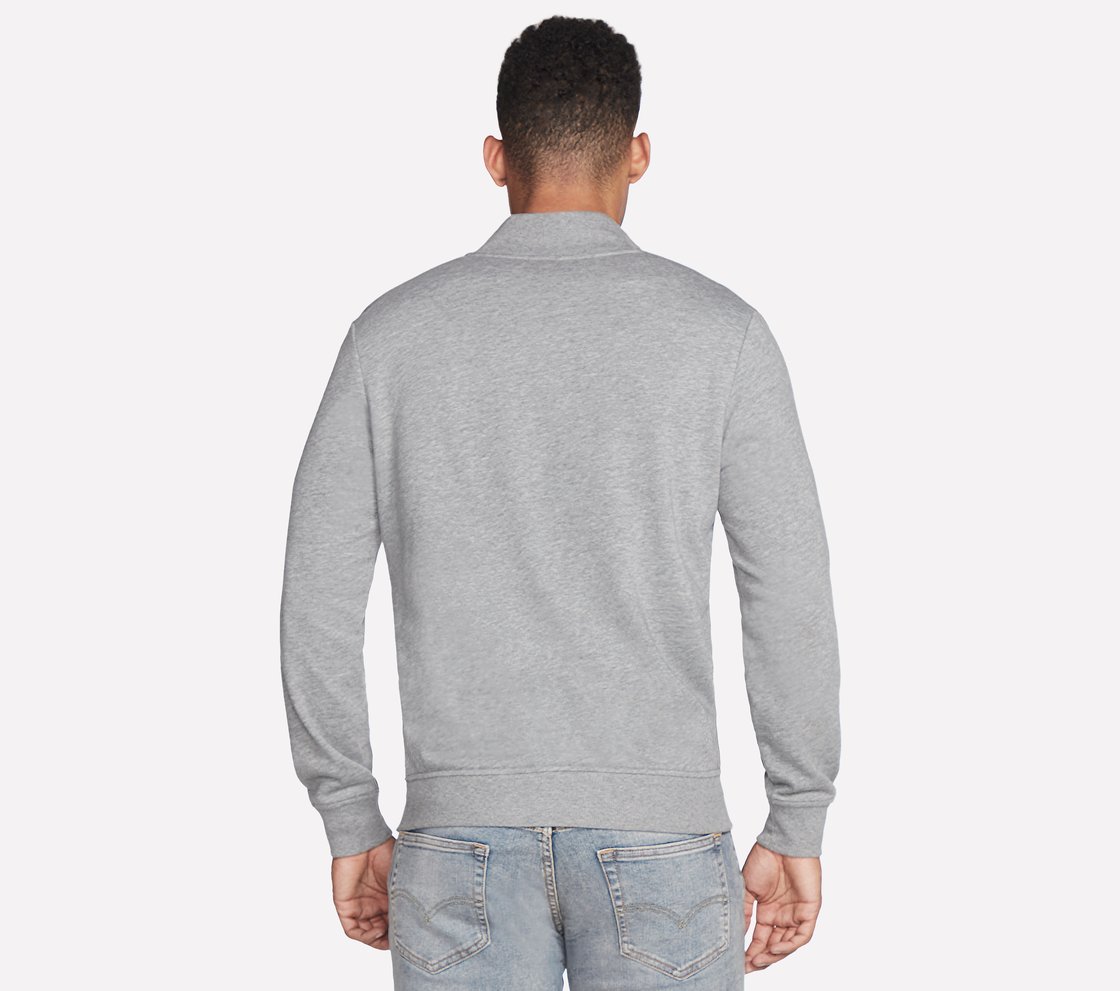 THE HOODLESS HOODIE GOWALK EV, LIGHT GREY Apparel Top View