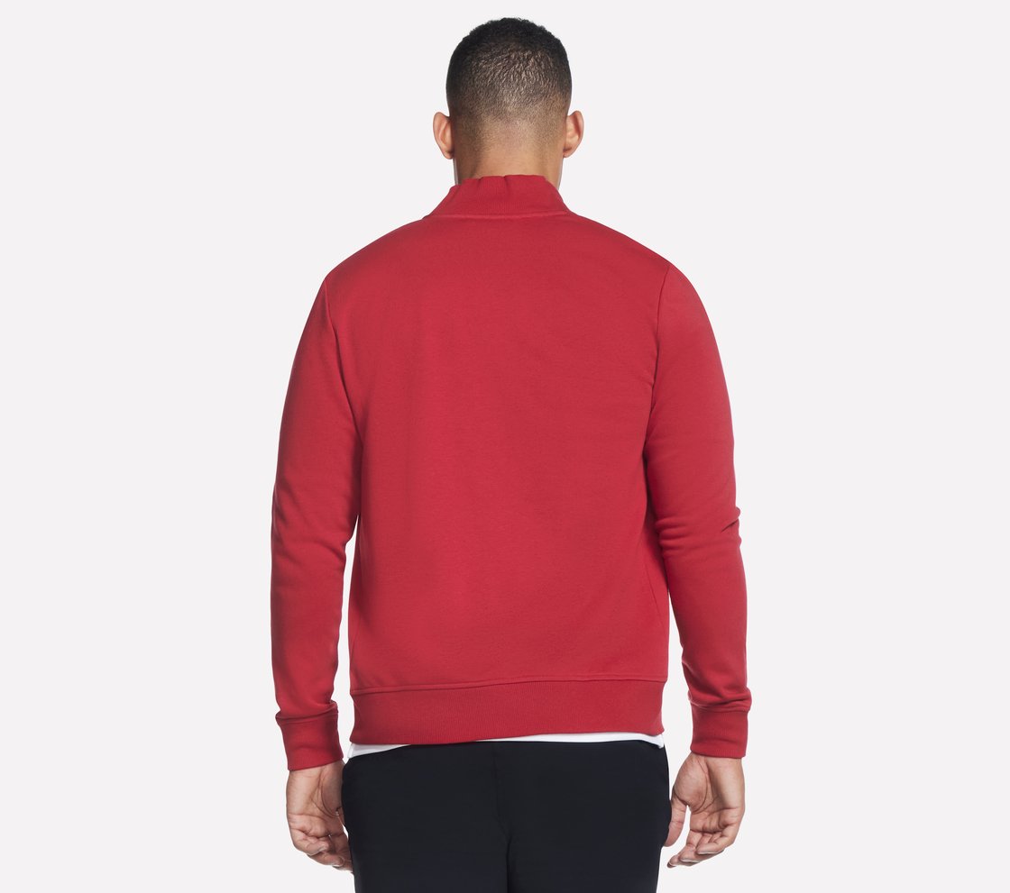 THE HOODLESS HOODIE GOWALK EV, RED Apparel Top View