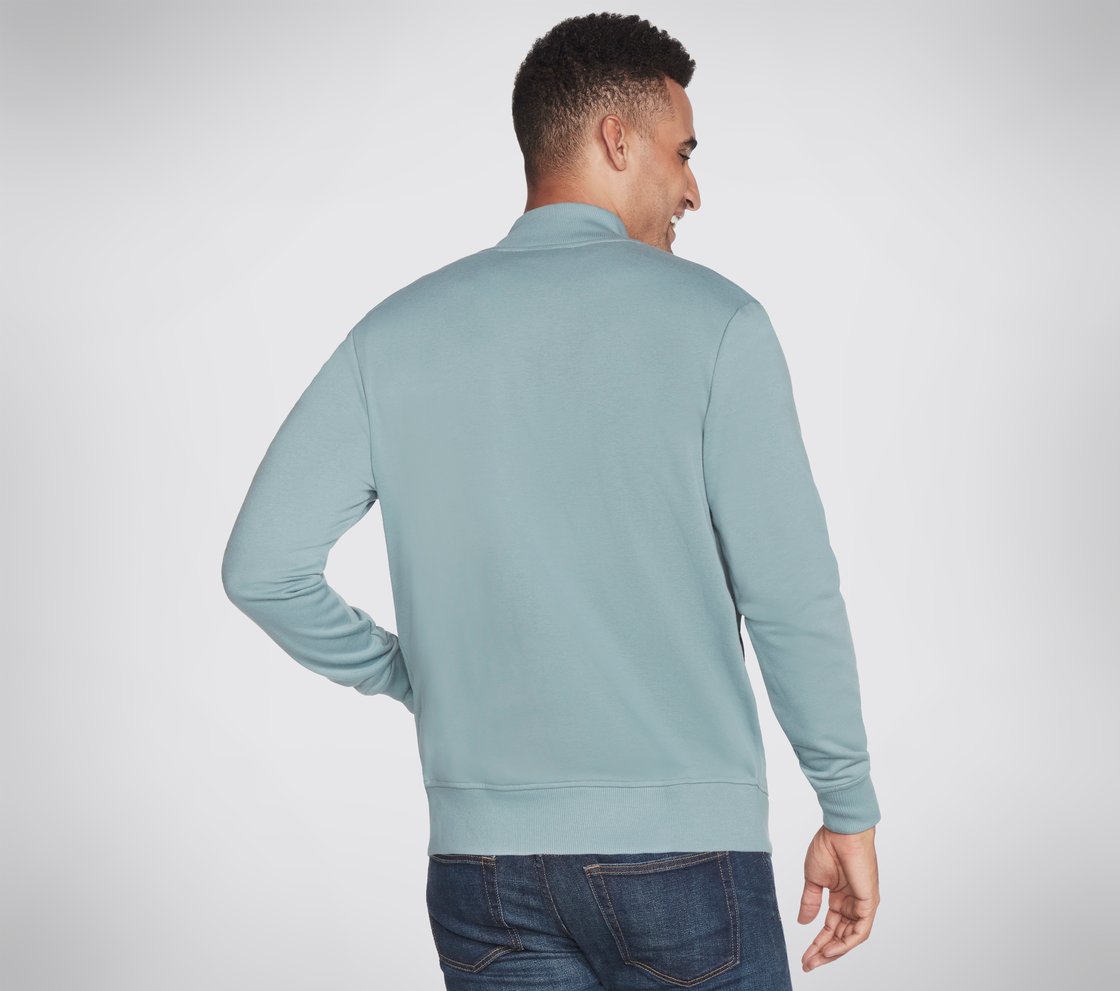THE HOODLESS HOODIE GOWALK EV, TEAL/BLUE Apparel Top View