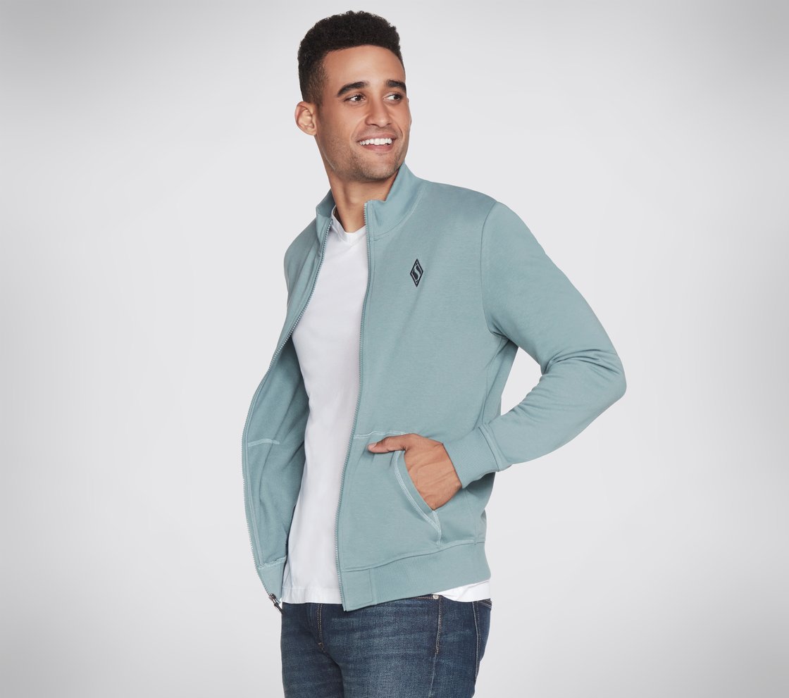 THE HOODLESS HOODIE GOWALK EV, TEAL/BLUE Apparel Bottom View