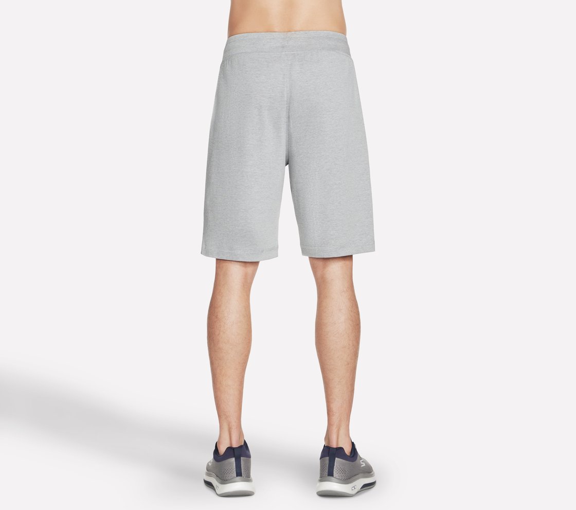 GOKNIT PIQUE 9IN SHORT, LIGHT GREY Apparel Top View