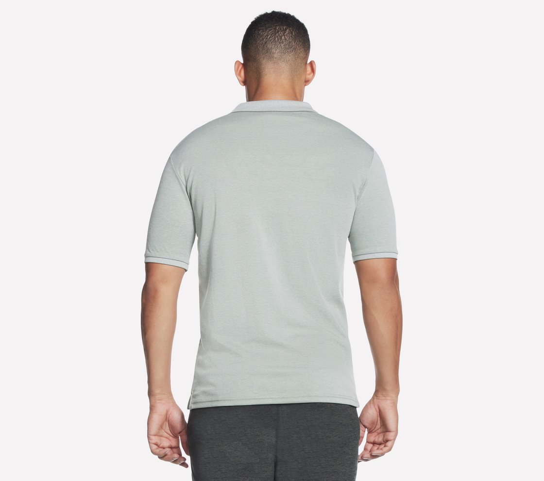 OFF DUTY POLO, LIGHT GREY/GREEN