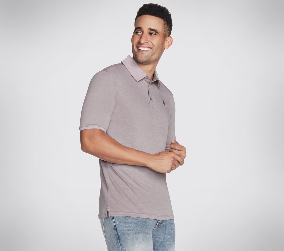 OFF DUTY POLO, TAUPE/LAVENDER