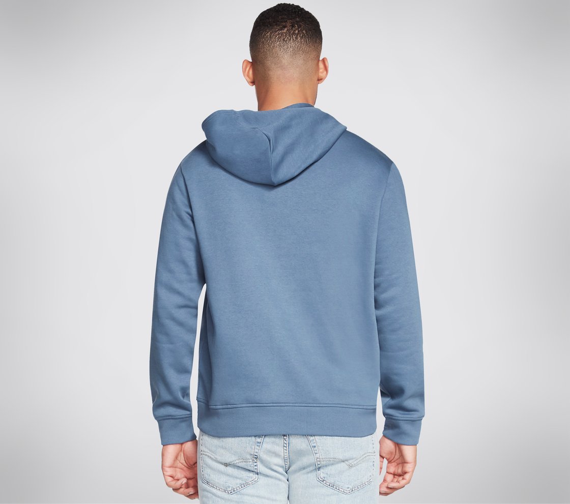 SKECHERS HERITAGE GRID PULLOV, DARK DENIM Apparel Top View