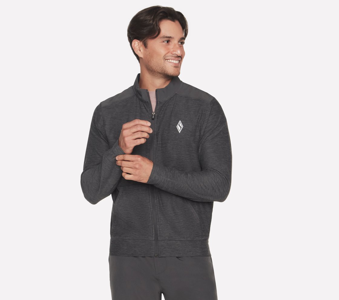 THE HOODLESS HOODIE ULTRA GO, BLACK/CHARCOAL Apparel Bottom View