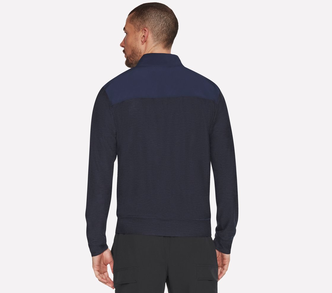 THE HOODLESS HOODIE ULTRA GO, NNNAVY Apparel Top View