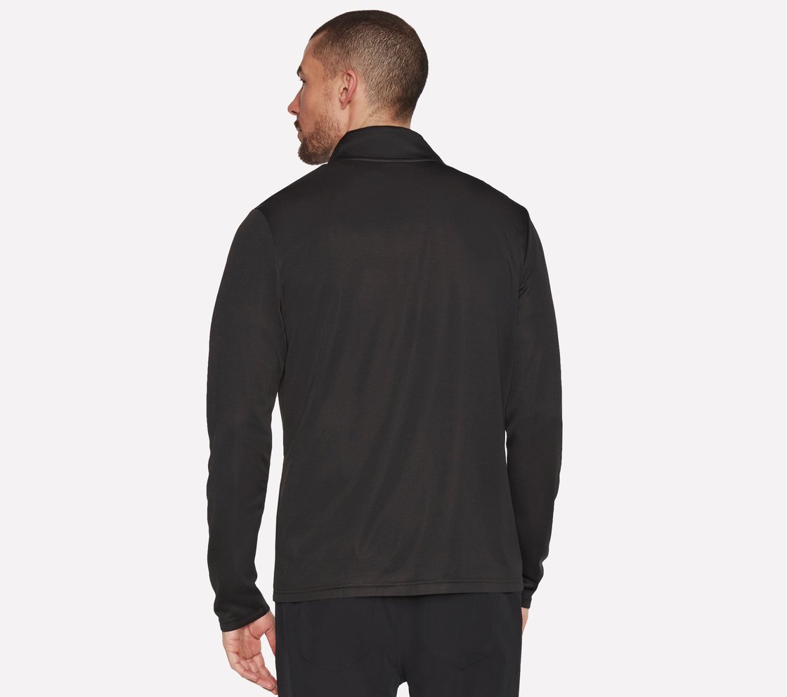 SKECHKNITS RIVAL FULL ZIP JAC, BBBBLACK Apparel Top View