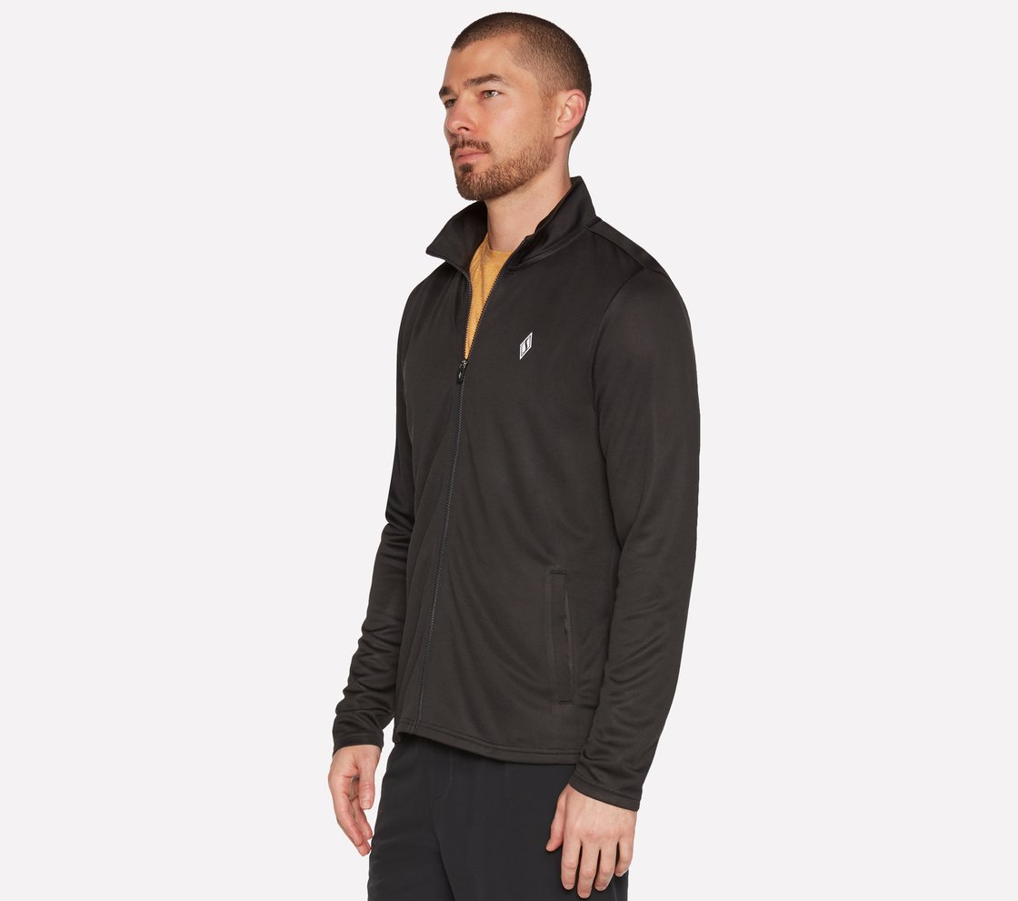 SKECHKNITS RIVAL FULL ZIP JAC, BBBBLACK