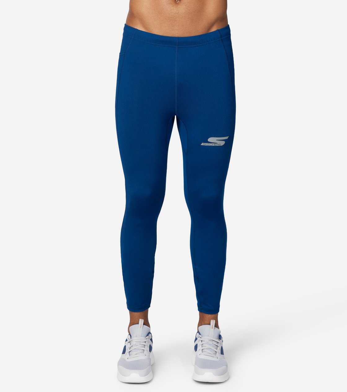 GORUN SPEED ELITE 3/4 TIGHT, BLUE/WHITE Apparel Lateral View