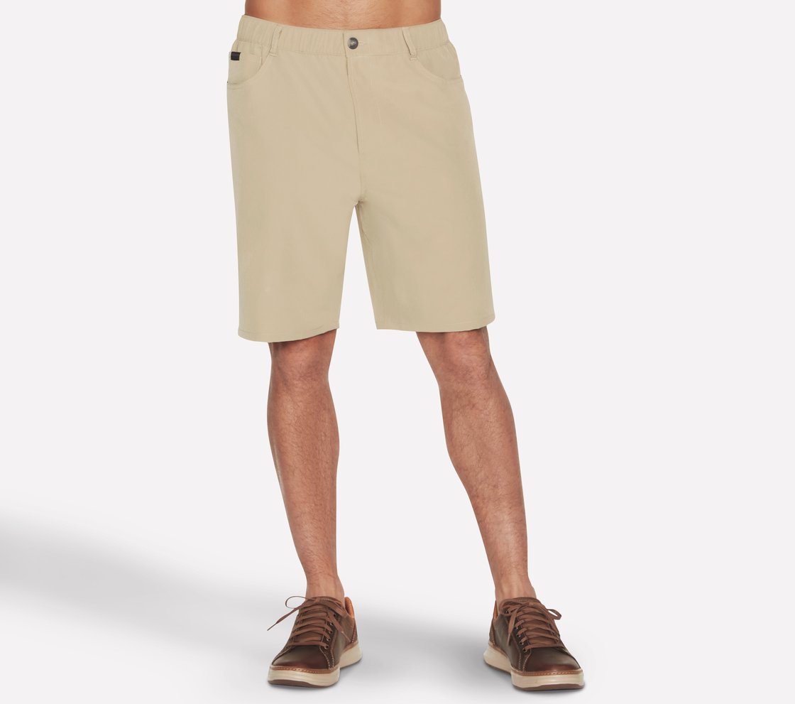 SKECHWEAVE PREMIUM 9 SHORT, NATURAL/BROWN Apparel Lateral View