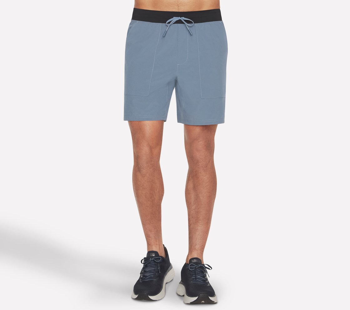 SKECHWEAVE 7 MOTION SHORT, BLUE/GREY Apparel Lateral View
