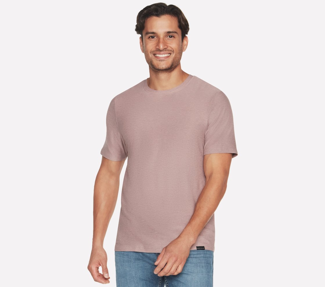 GODRI ALL DAY T-SHIRT, TAUPE/LAVENDER Apparel Lateral View