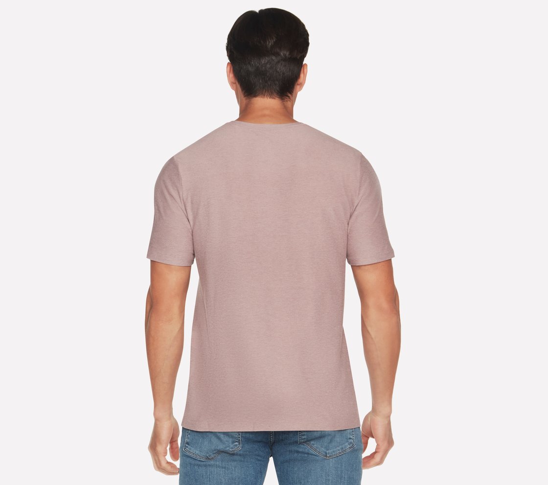 GODRI ALL DAY T-SHIRT, TAUPE/LAVENDER Apparel Top View