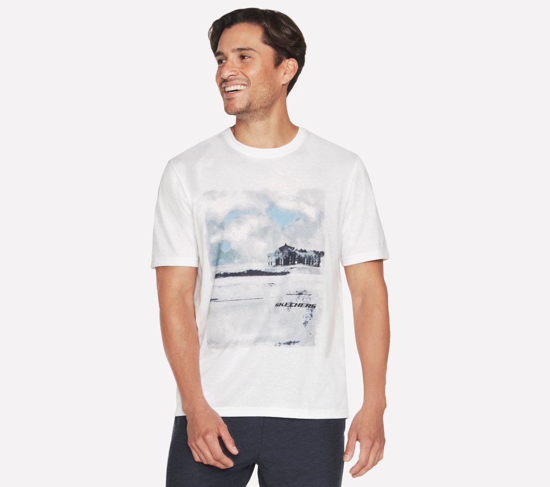 WAVE BREAK T-SHIRT, WWWHITE Apparel Lateral View