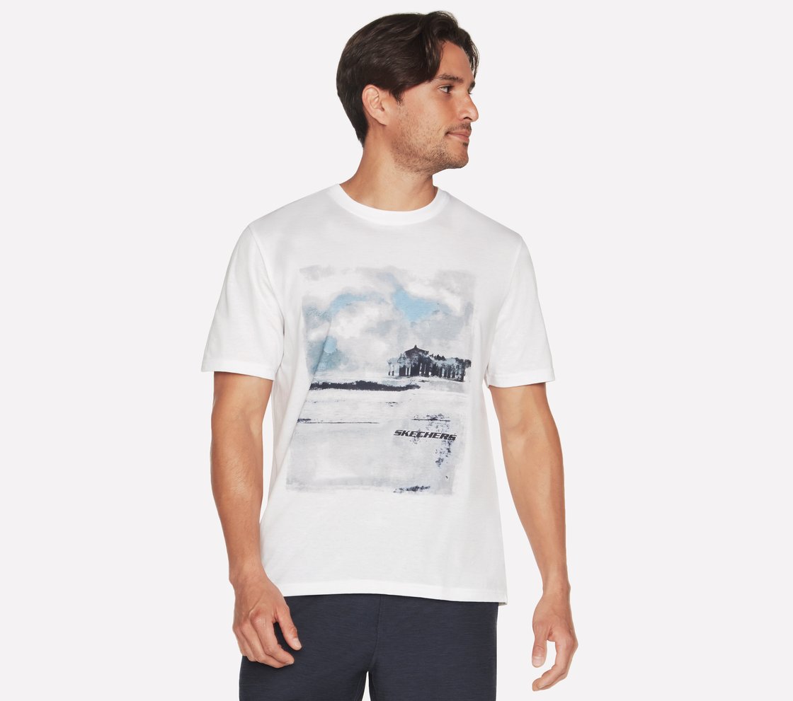 WAVE BREAK T-SHIRT, WWWHITE Apparel Bottom View