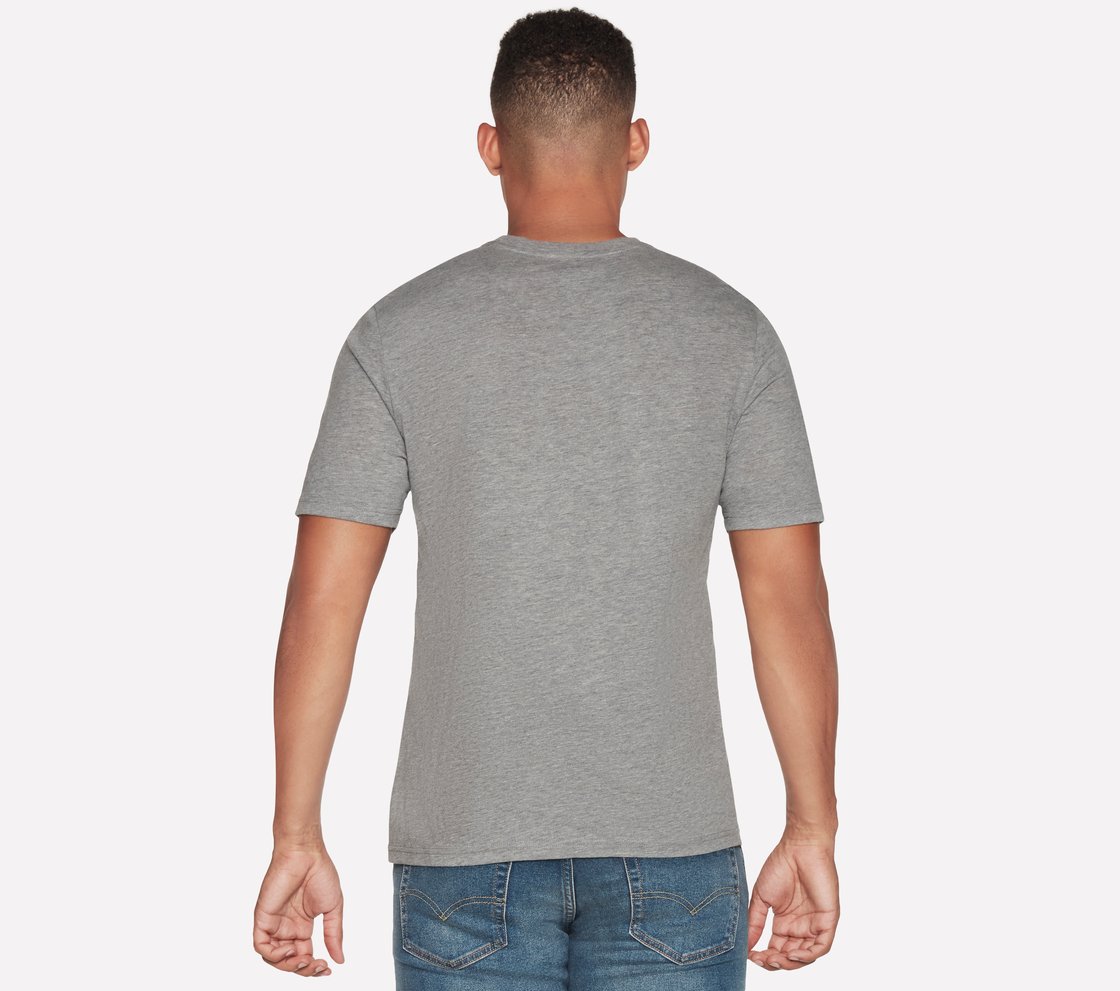 LIVE FREE T-SHIRT, LIGHT GREY Apparel Top View