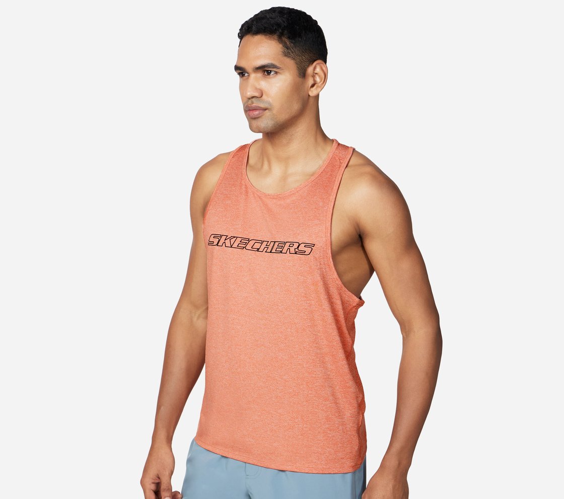 GODRI SKECH-AIR OUTPACE TANK, CORAL/LIME