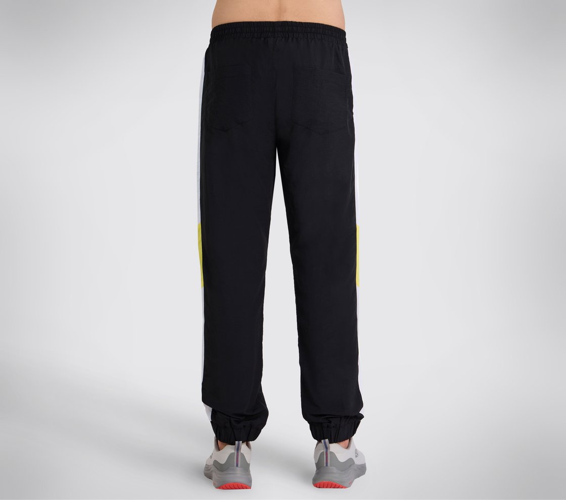 SKECHERS CUT & SEW JOGGER, WHITE/LIME Apparel Bottom View