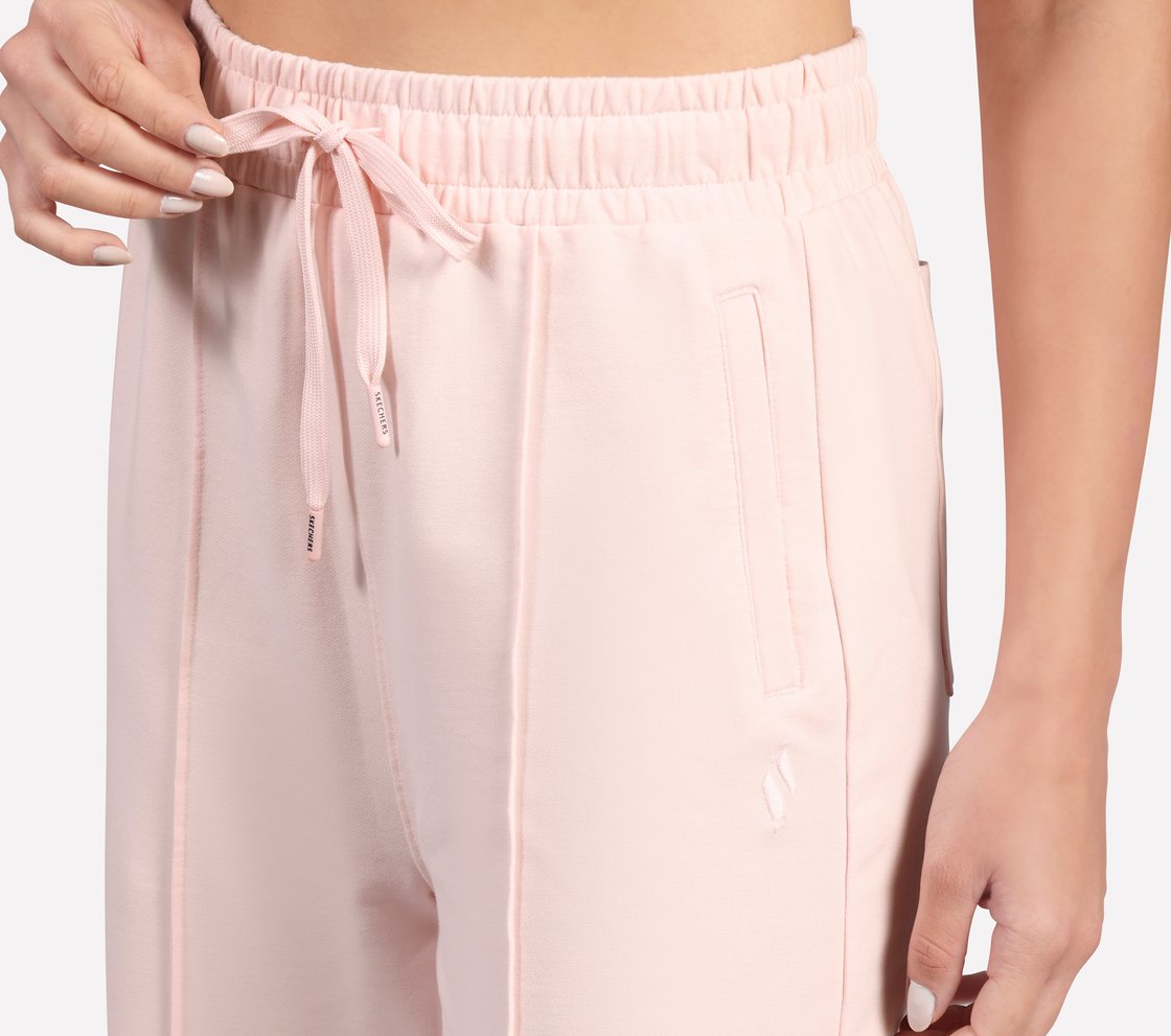 PIN TUCK PANTS, NEON PINK/YELLOW Apparel Right View