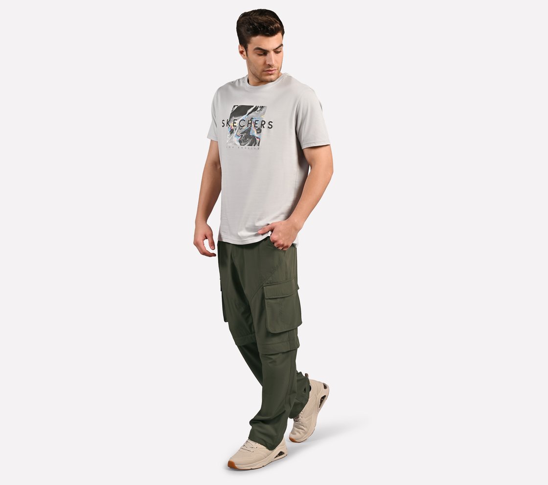 APPAREL MENS, NATURAL/OLIVE Apparel Right View