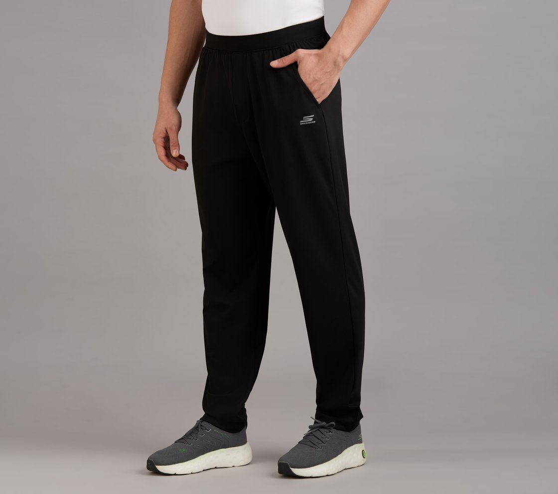 PEFORMANCE BASIC PANTS, BLACK Apparel Top View