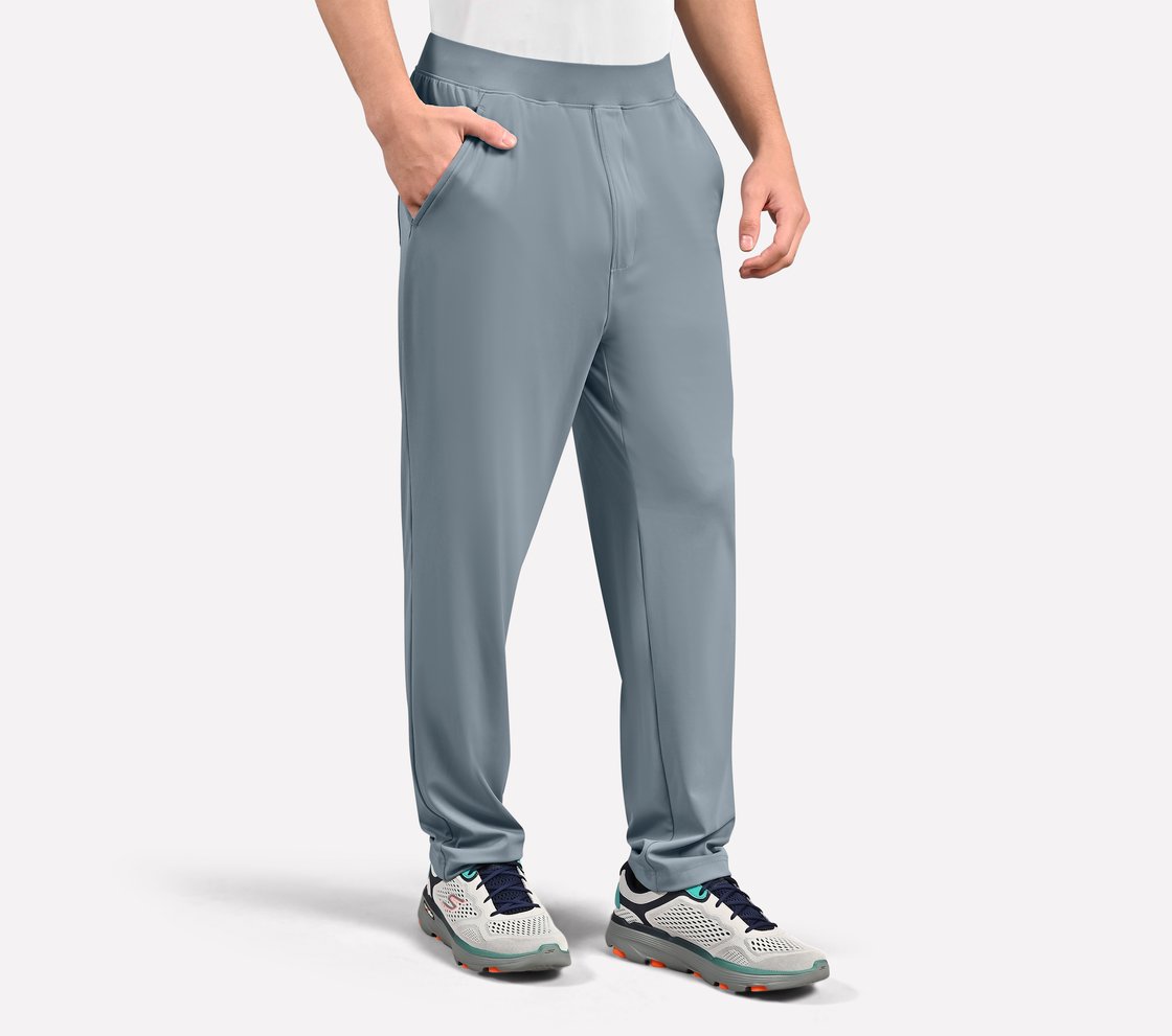 PEFORMANCE BASIC PANTS, LT.GRAY/BLUE Apparel Bottom View