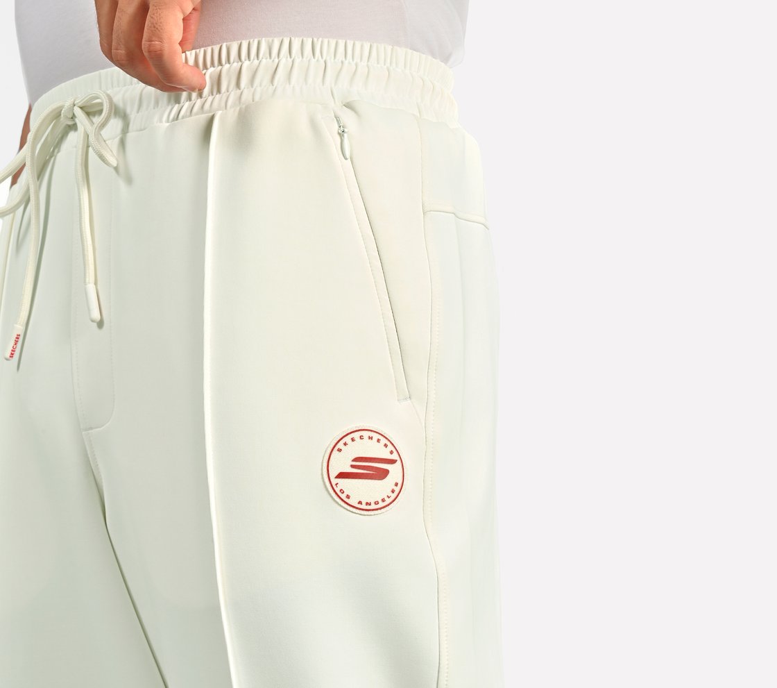 CRICKET PINTUCK JOGGER, WHITE Apparel Right View