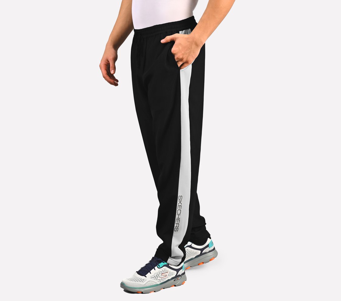 MENS COLORBLOCK TRACK PANT, BLACK Apparel Top View