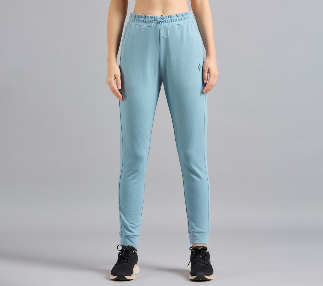 BASIC FIT BRANDED JOGGER, GRAY/AQUA/PINK