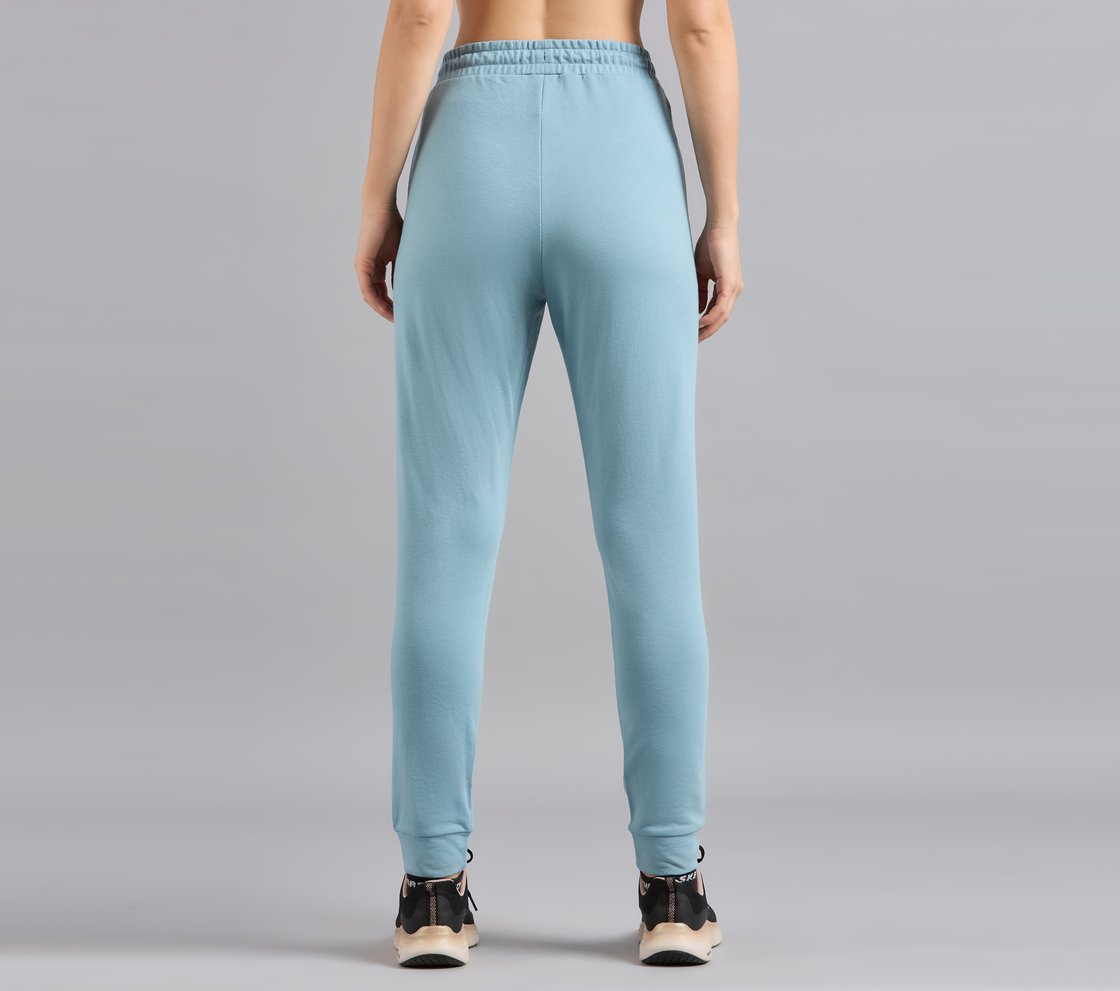 BASIC FIT BRANDED JOGGER, GRAY/AQUA/PINK