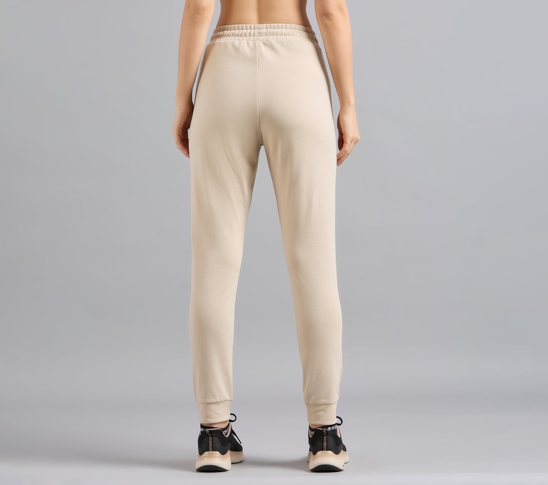 BASIC FIT BRANDED JOGGER, NATURAL/BLUE Apparel Left View