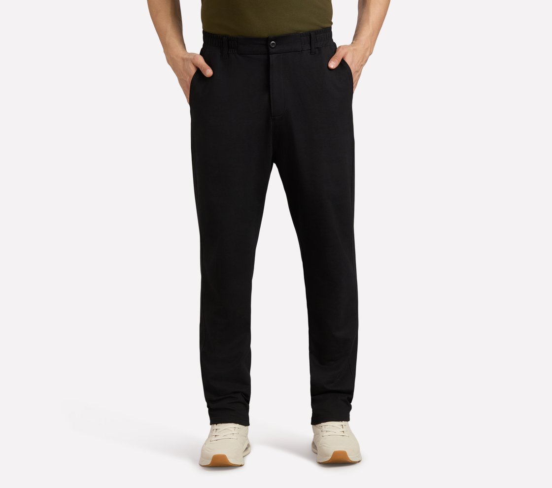 PULL UP APARTMENT PANTS, BLACK Apparel Lateral View