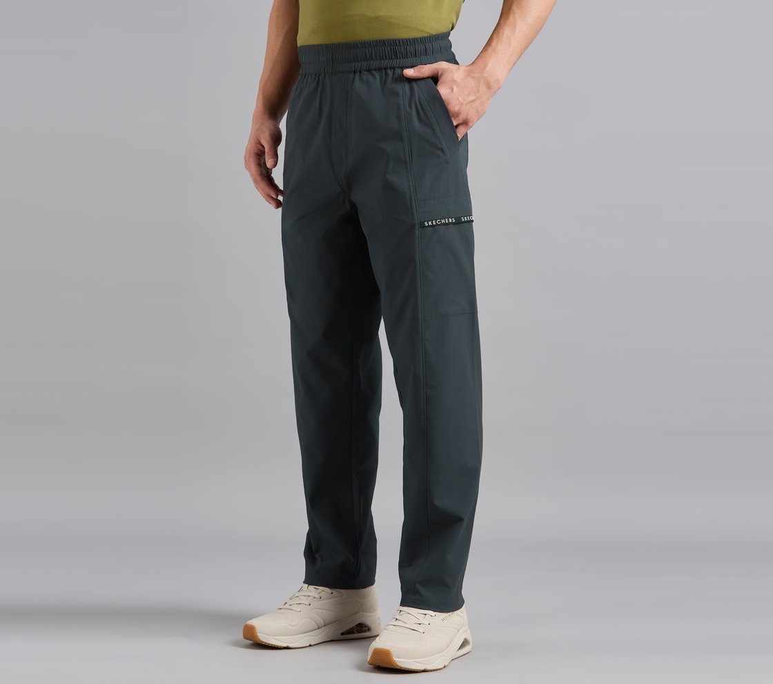 TAPE BRANDING PANEL GOLF PANTS, BLACK