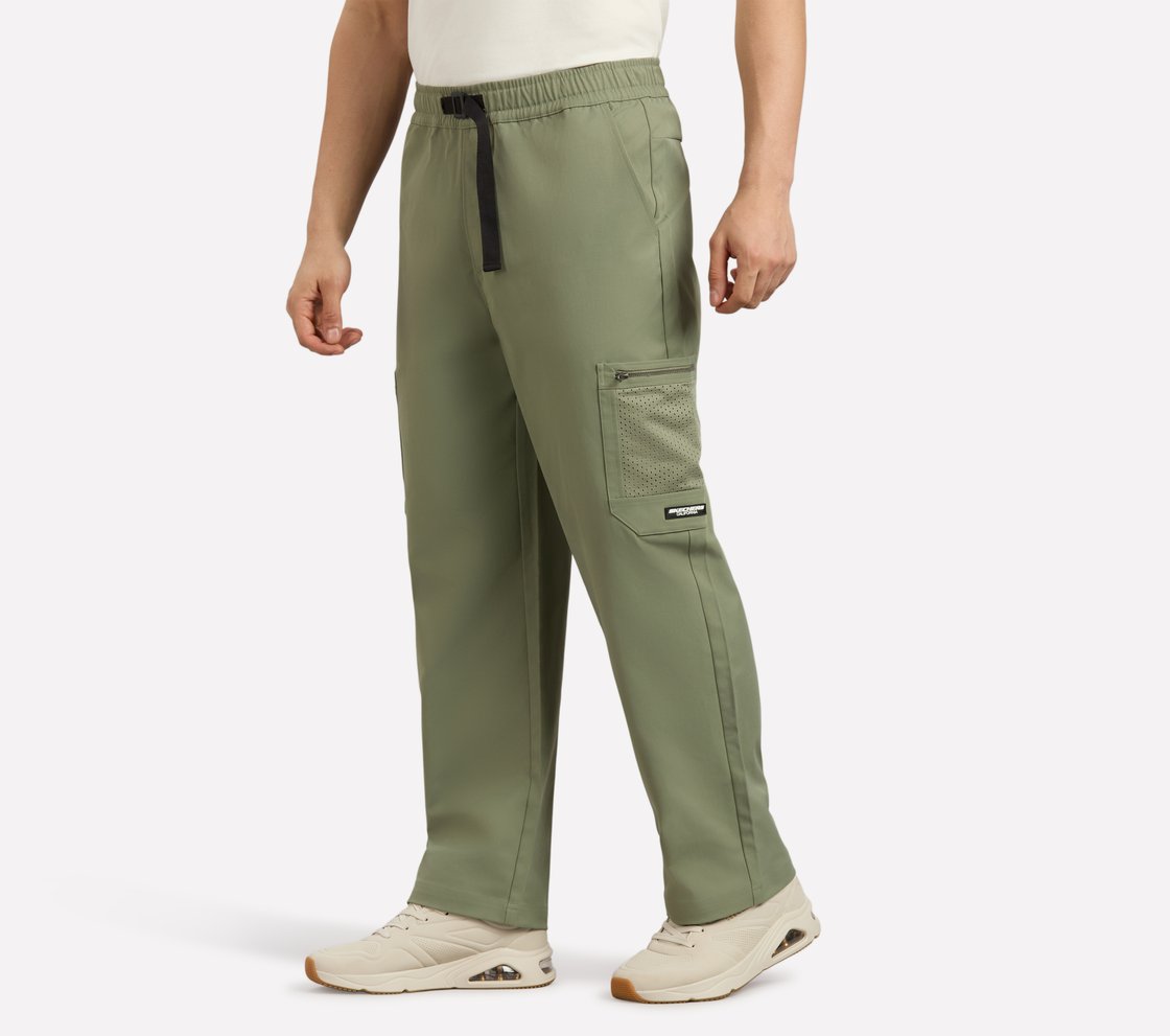 MESH POCKET RANGER PANTS, BROWN/SAGE Apparel Top View