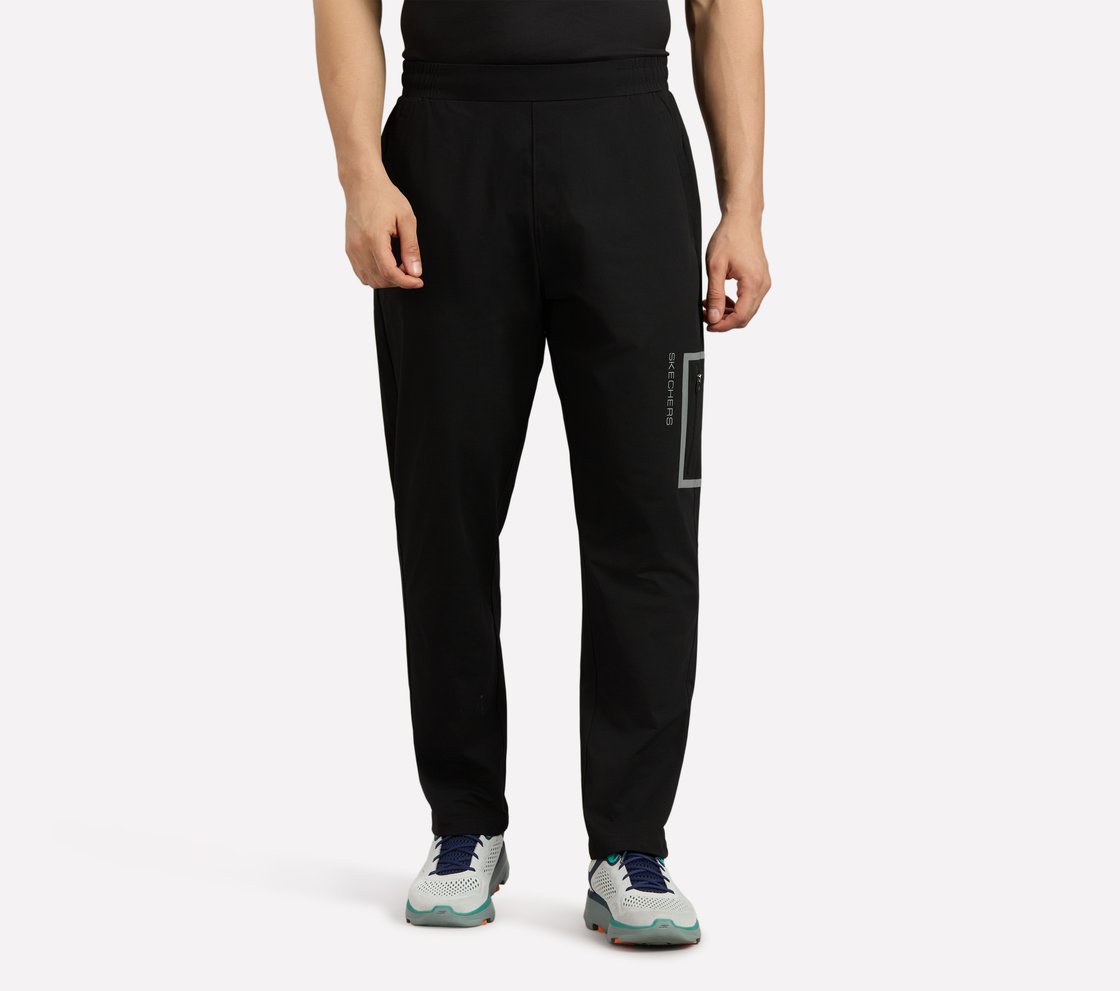 BONDED SIDE POCKET PANTS, BLACK