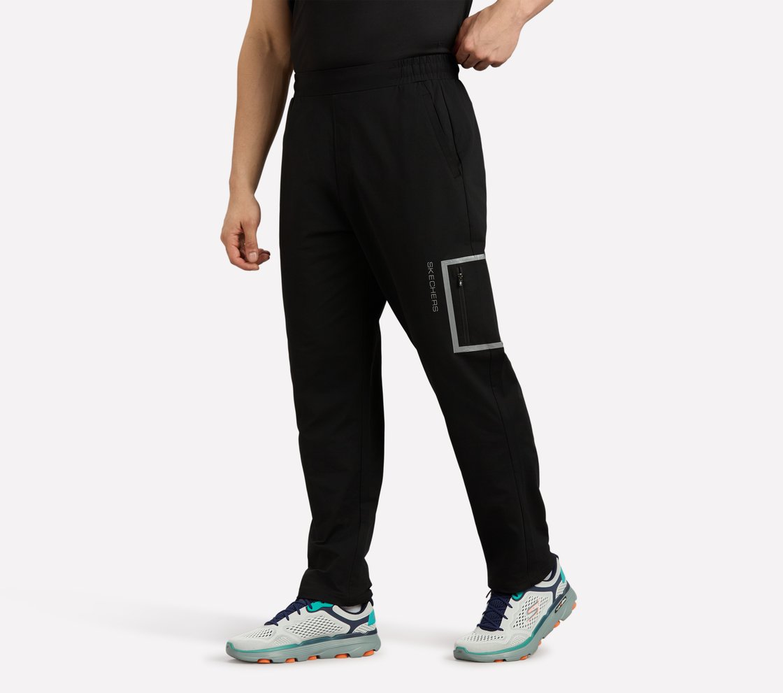 BONDED SIDE POCKET PANTS, BLACK
