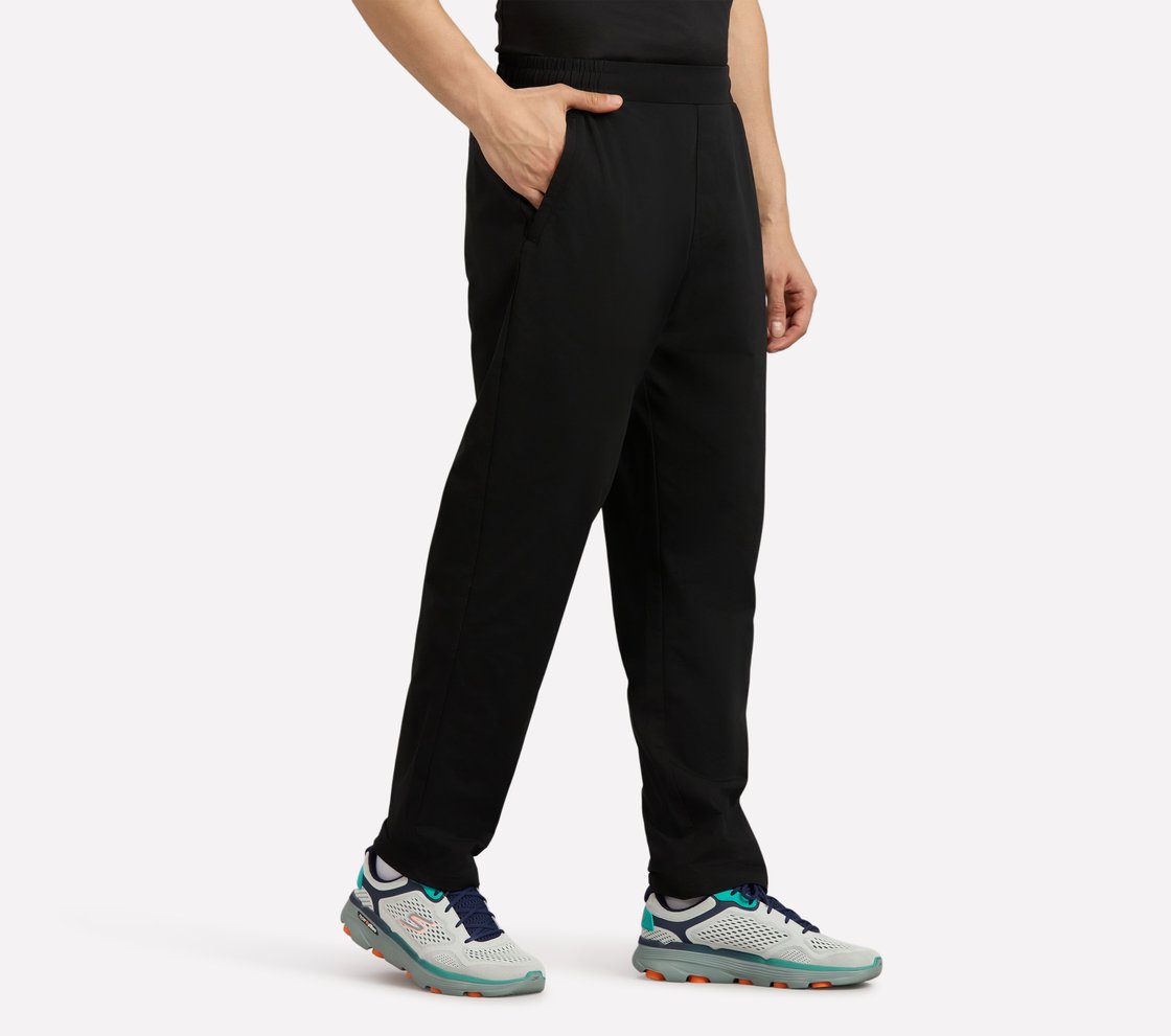 BONDED SIDE POCKET PANTS, BLACK Apparel Bottom View